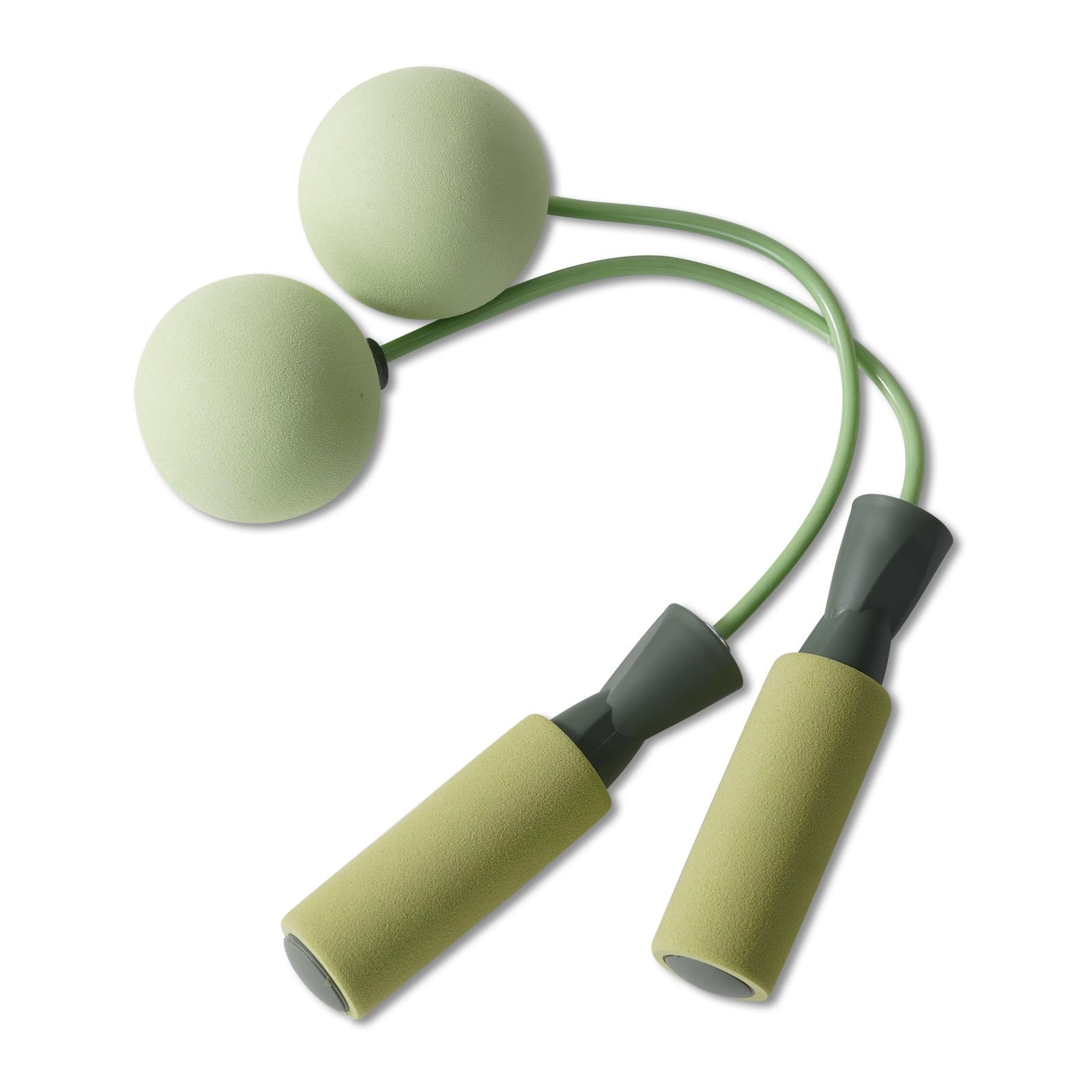 junqixing Cordless Jump Rope with Weight Ball, Fitness Training Jump Rope, Indoor Home Exercise, Suitable for Men Women.