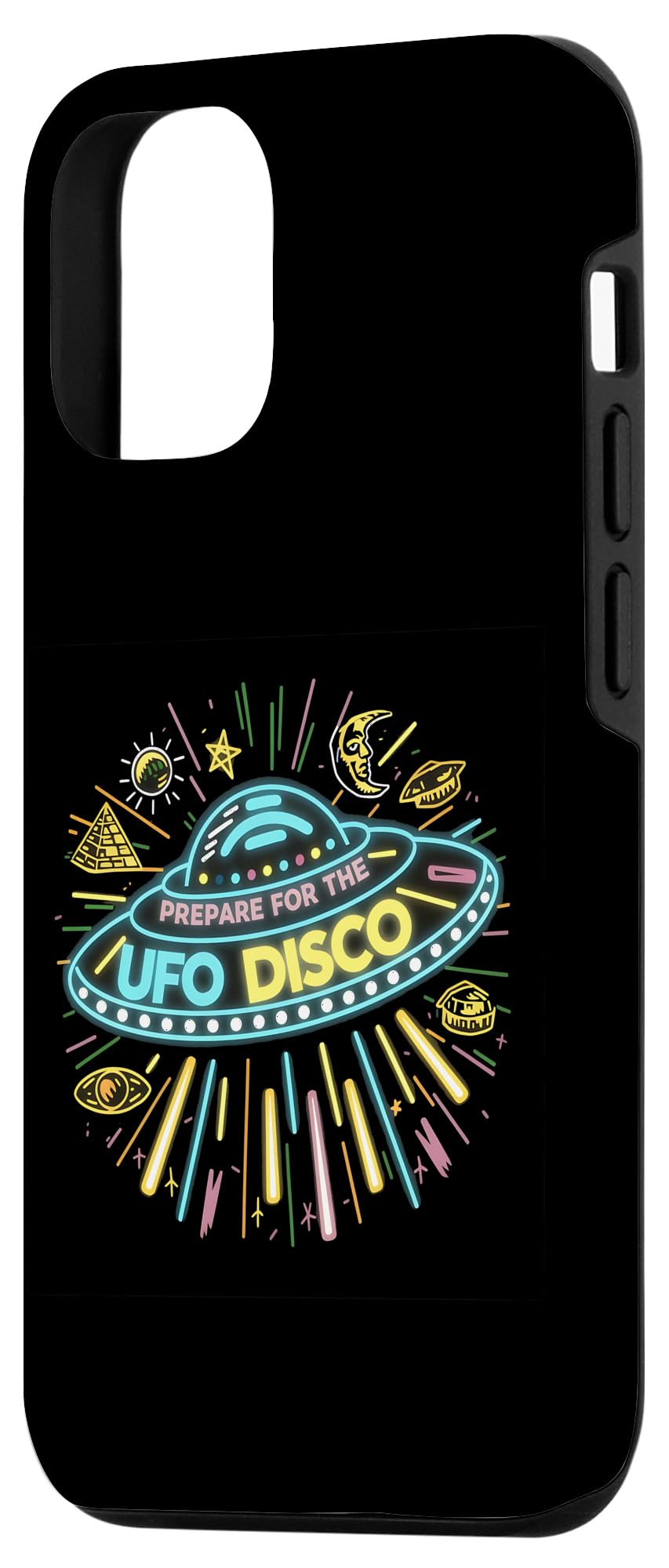 Amazon.co.jp: iPhone 13 UFOディスコの面白いレトロエイリアンの準備 スマホケース : 家電＆カメラ
