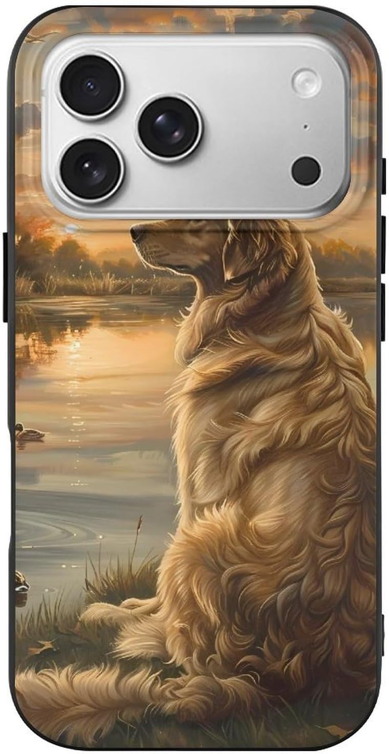 Retriever Sunset Lake Phone Case Compatible for IPhone17 Series