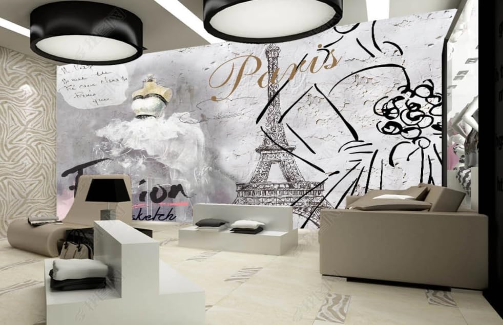 Papier peint intissé robe de mariée pour agrandir grand mur nu