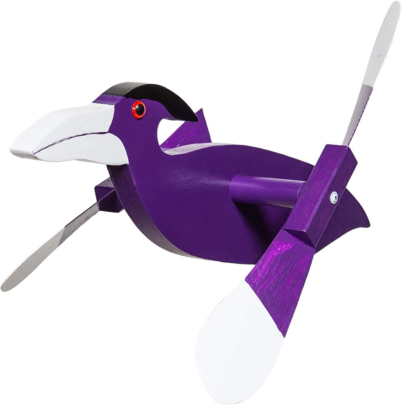 DutchCrafters Fun Whirligig Whirlybird Wind Spinner for Outdoors, Lawn, Garden, Yard Décor - Amish Made in USA (Cardinal)