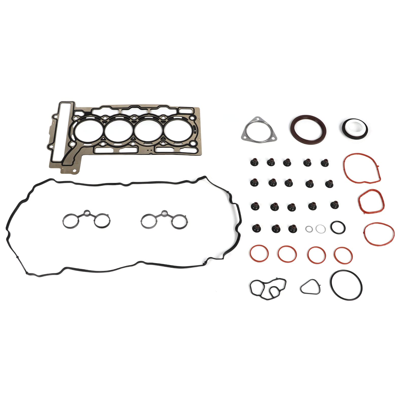 Kit de juntas de culata Torvex, juego de juntas de culata 9815416 Kit de sello de motor compatible con Mini R55 R56 1.6L DOHC Reparación