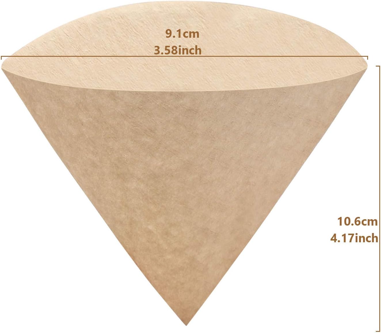 Segarty ポアオーバーフィルターペーパー 200枚 #1 プレミアム 使い捨て &amp; 無漂白 ナチュラルブラウンペーパー