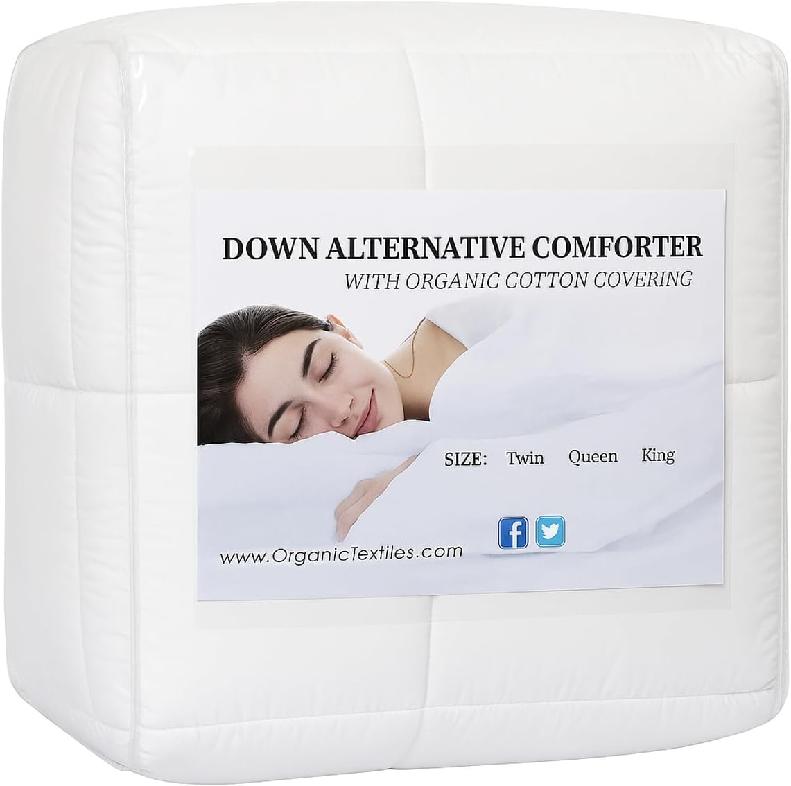 Organic Textiles Down Alternative Bed Comforter - Thumbnail 2