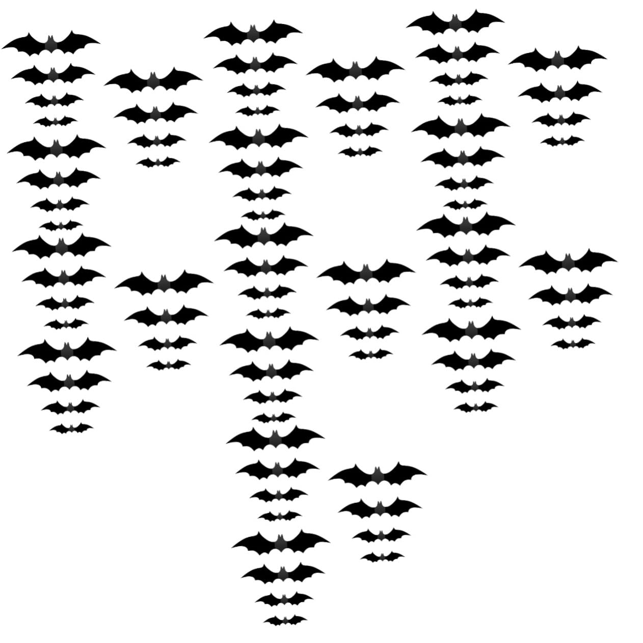 Bar autocollant de fête pour réussir votre décoration murale thématique avec 196 chauves-souris
