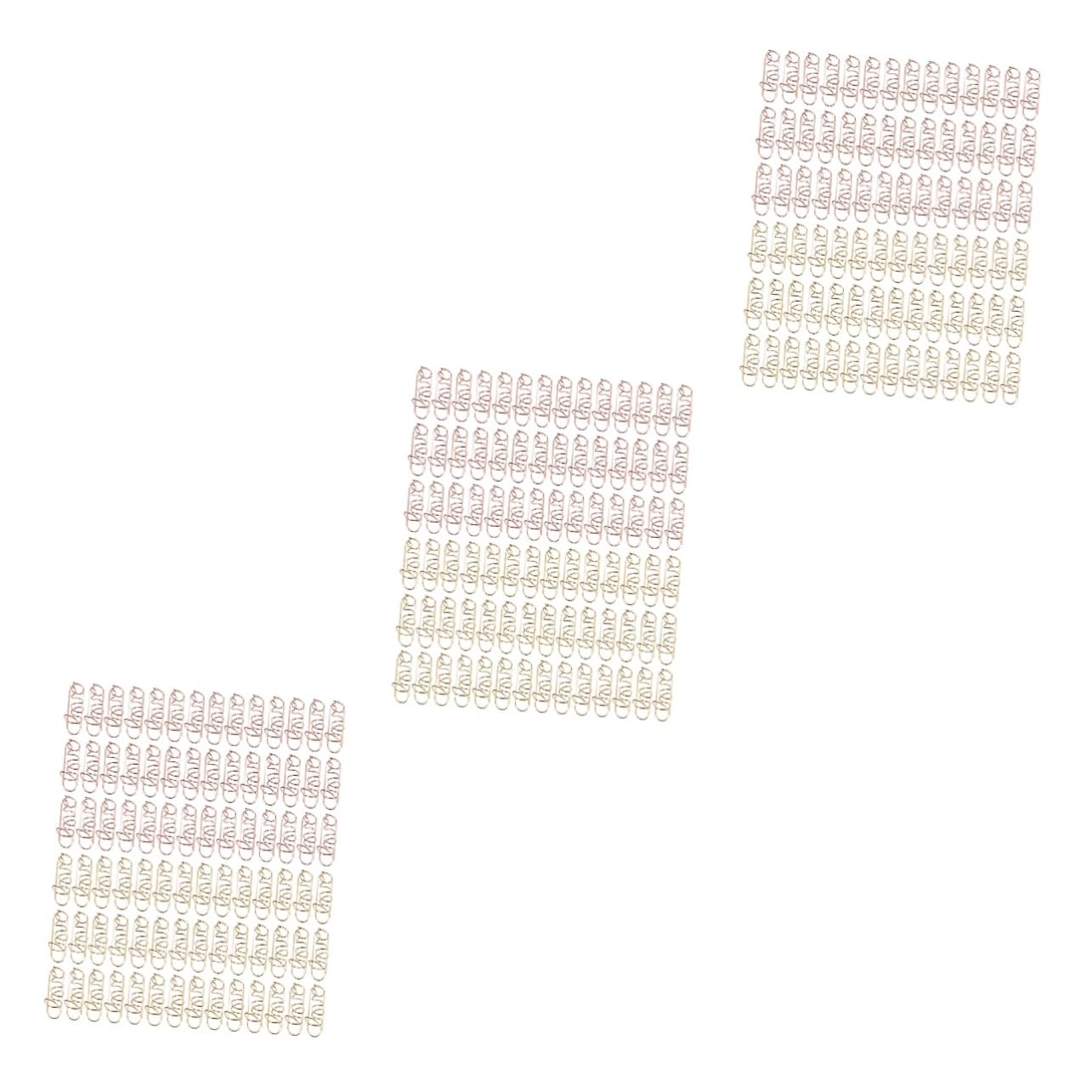 ARTIBETTER 3 Sätze Geformte Büroklammern Mini -papierclips Clips (Hochzeit Büroklammer Büroklammern Groß Büroklammern Jumbo Bunt Kleine Büroklammer Büroklammer 100 Stück * 3