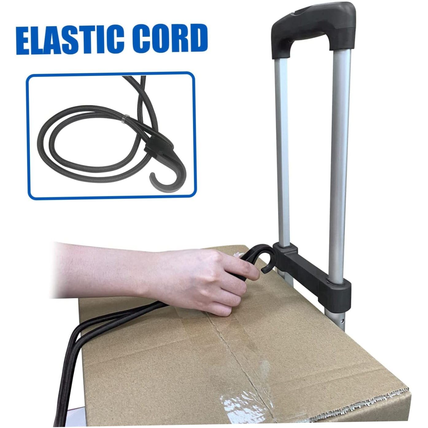 Holibanna Carrito Plegable Ruedas De Carrito De Equipaje Plegable para Exteriores Interiores De Aluminio