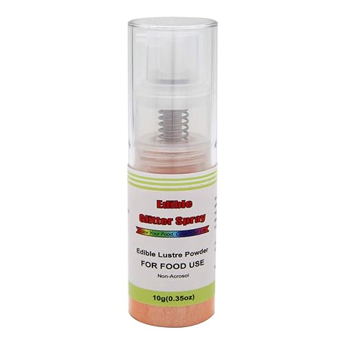 Miniatura 3 de Spray comestible con purpurina (plateado), polvo brillante para colorantes alimentarios sin aerosol, bomba de empuje de polvo espumoso de grado