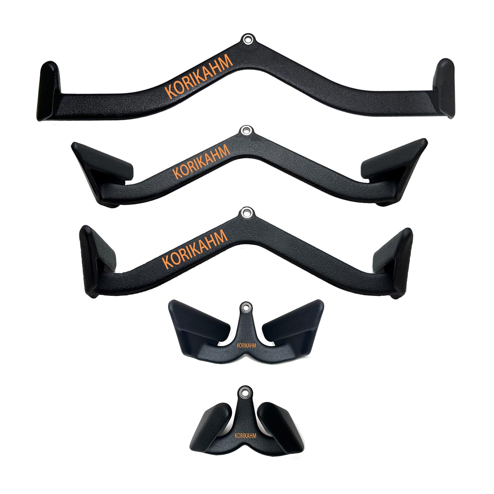Ergonomic Design Lat Pull down Bar Grip Handle, Lat Pulldown Attachments, Strength Trainer for Athletes, Climbers & Fitness Enthusiasts (UKKRBAR 5PCS)