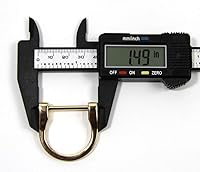 Vista 5 de ALLinONE Anillos en D de herradura en forma de U tornillo en grillete hebilla de anillo D 0.984 in