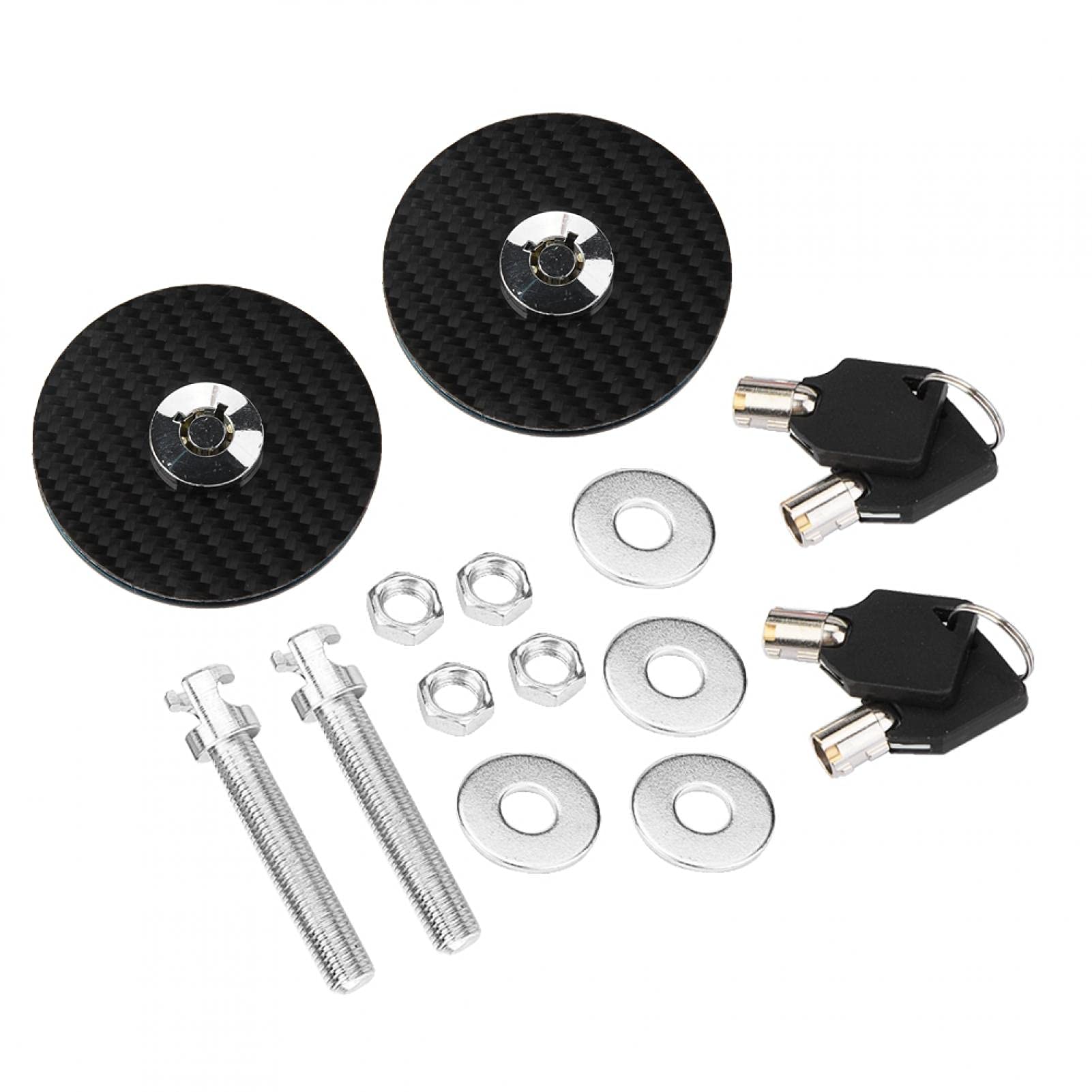 Kit Perno Di Blocco Per Cofano In Fibra Di Carbonio – Colore Nero – Kit Montaggio BBL2PC001
