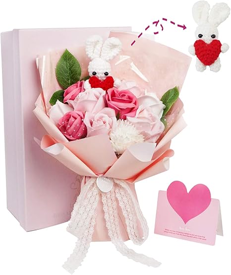 ソープフラワー バレンタインデー 花束 バラ 造花 フラワーソープ 可愛いウサギ 母の日 誕生日 お祝い 結婚記念日 造花 オンライン通販 ソープフラワー バレンタインデー 花束 バラ 造花 フラワーソープ 可愛いウサギ 母の日 誕生日 お祝い 結婚記念日 造花 オンライン通販