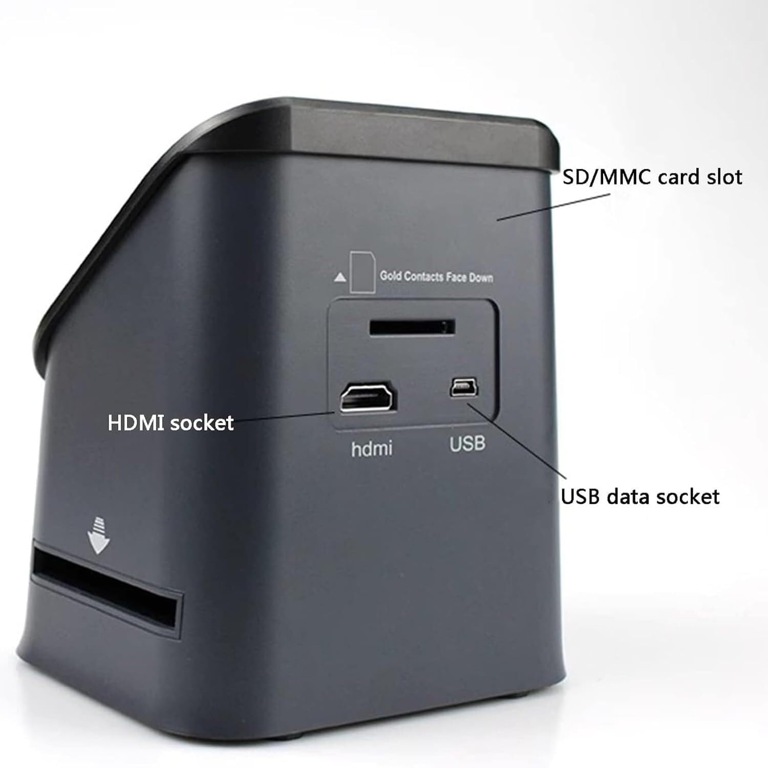 Digital Slide Scanner 22MP, 135 Film Scanner, Equipped with 4.3 inch TFT Color Large Screen, Supports Film formats 135/126KPK/110/SUPER8/positive/negative