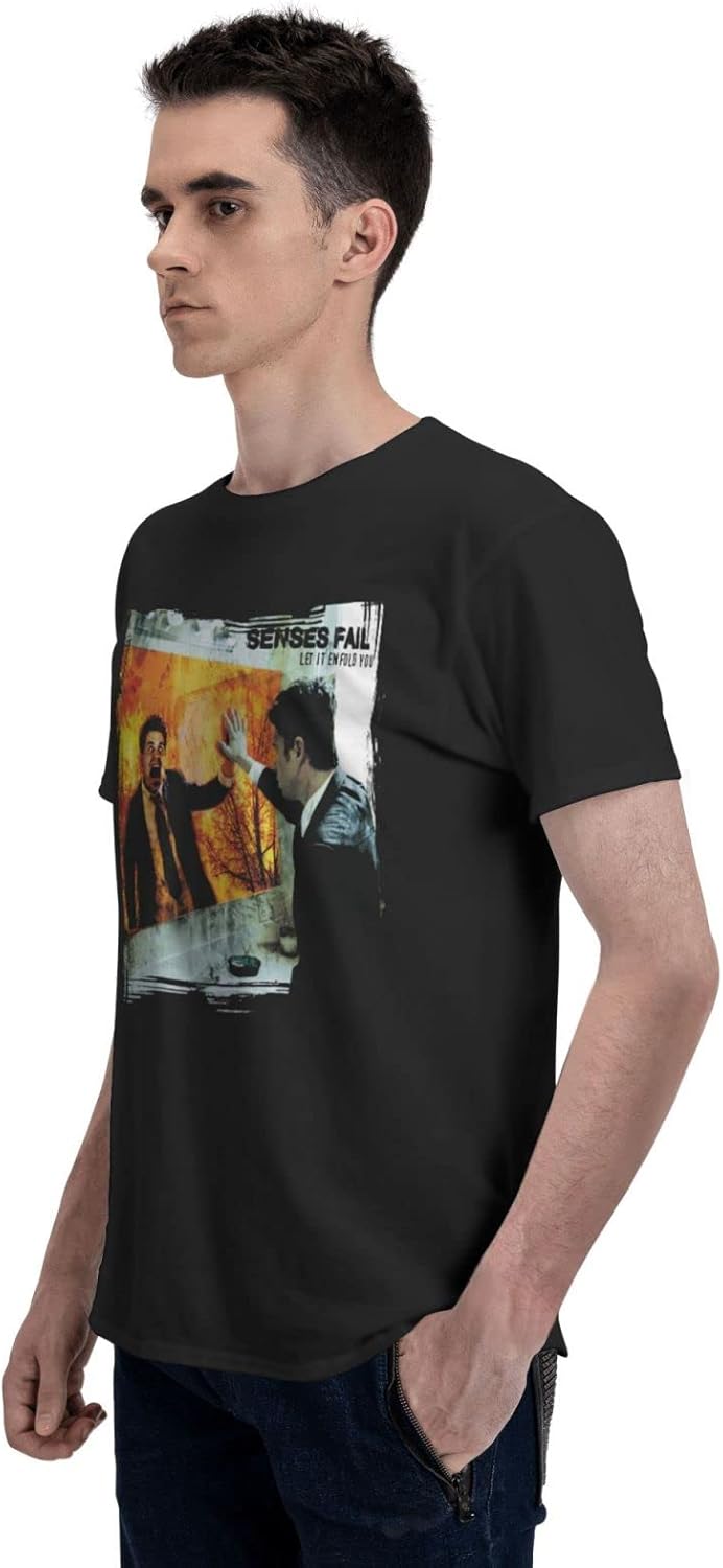 Senses Fail Let It Enfold You T Shirt Man's Fashion Round Neck