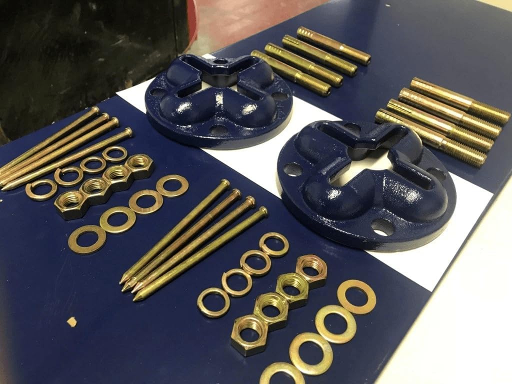 5 Star Tools Auto Body Anchor Pots, 2-Pack with 4 Slots, 8 Bolts and Nuts