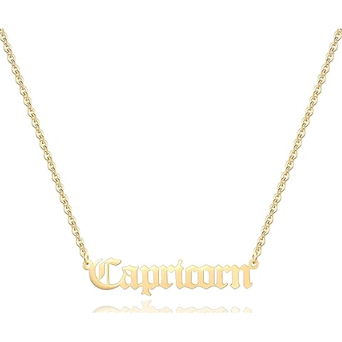 18K Gold Plated Astrology Necklace for Women Jewelry,12 Zodiac Pendant Horoscope Co...