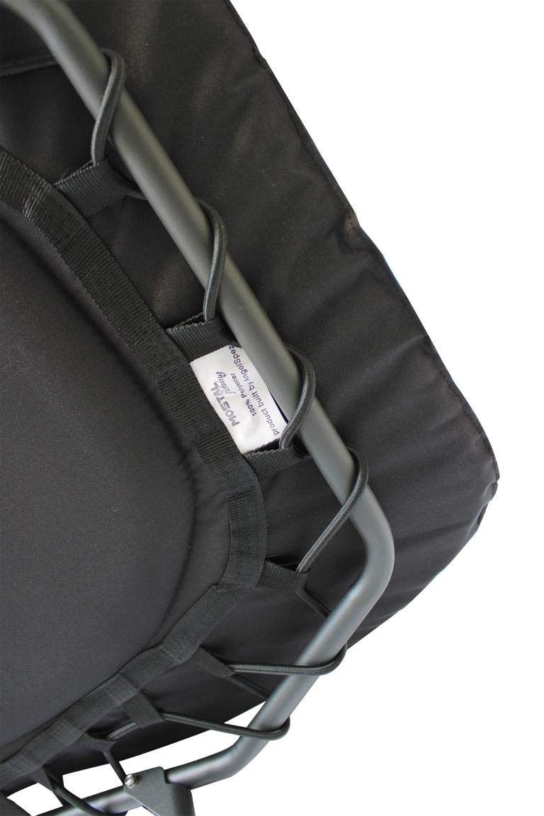 8-Bein Luxus Neopren Karpfenliege Bedchair Anglerliege bis 180kg belastbar schwarz