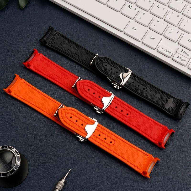 シーマスター300ストラップウォッチバンドムーンウォッチストラップ20mm 22mm用ラバーシリコーンウォッチバンド