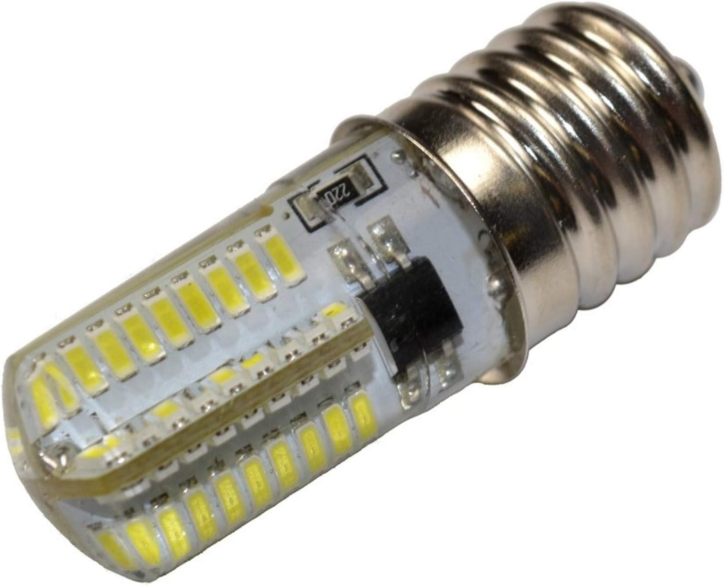 HQRP Screw-in 5/8 Base #2SCW Sewing Machine LED Light Bulb 110V Warm White Replacement for 195148, 8SCW