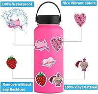 Vista 3 de 200 calcomanías Y2K, calcomanías retro estéticas de cibertendencia, vinilo impermeable para botellas de agua, maletín para fiestas de cumpleaños