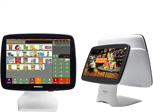 Miniatura 2 de Se envía desde Estados Unidos) Sistema de punto de venta al por menor Touch POS Caja registradora con software, impresora térmica, cajón de