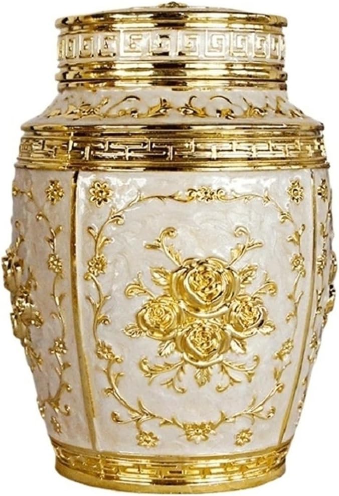 Pet Memorial Urns, Pet Memorial Keepsake Urns, Puppy Funeral Box, Funerary Human Ashes, Casket Ornament(Red)