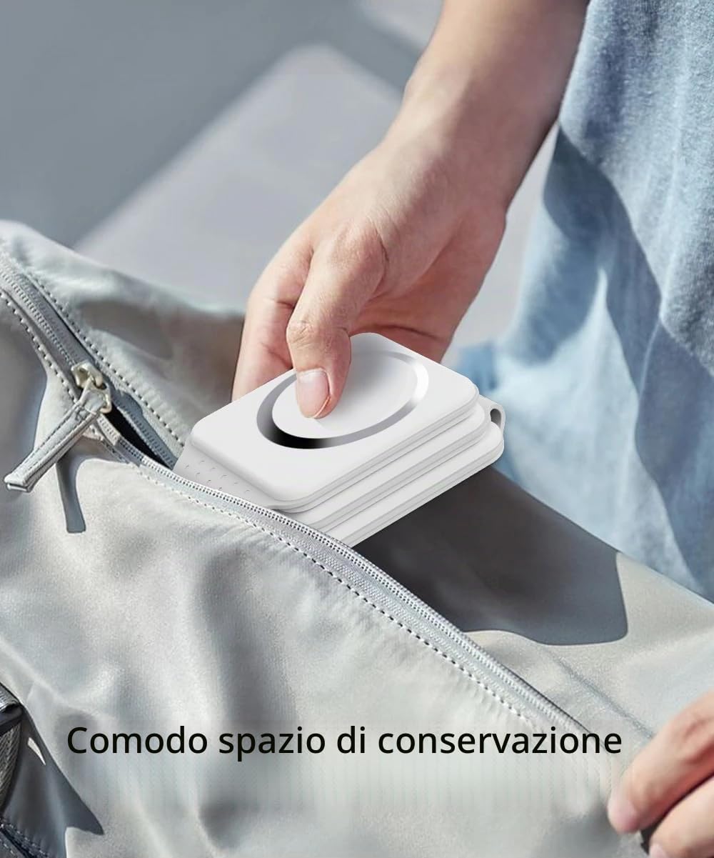 Stazione di ricarica 3 in 1 Caricatore da viaggio wireless pieghevole Samaray da 15 W Adattatore USB C da 20 W incluso!
