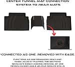 Car Mats for Toyota Camry Hybrid 2018-2024, All Weather Heavy Duty, Rubber Floor mats Odorless Non-Slip TPE Accessories (Front & Rear)