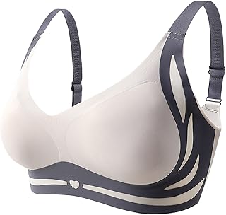 unbekannt Cómoda y sexy correa de hombro transparente para mujer, sin espalda, sin esponjas, con correas de hombro transformables, bandejas de recogida de leche
