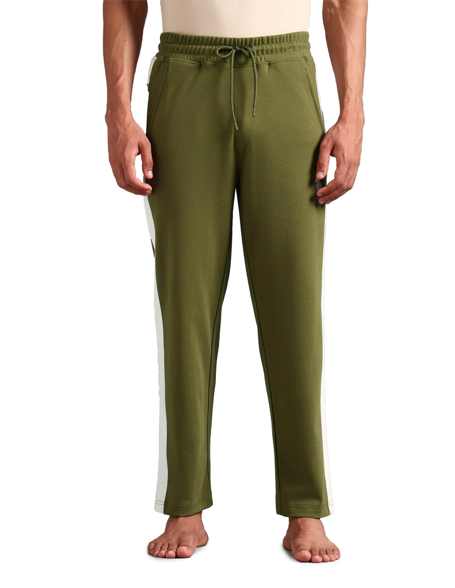 U.S. POLO ASSN. Mens Regular Fit Solid Cotton OR004 Lounge Pants-picture-10