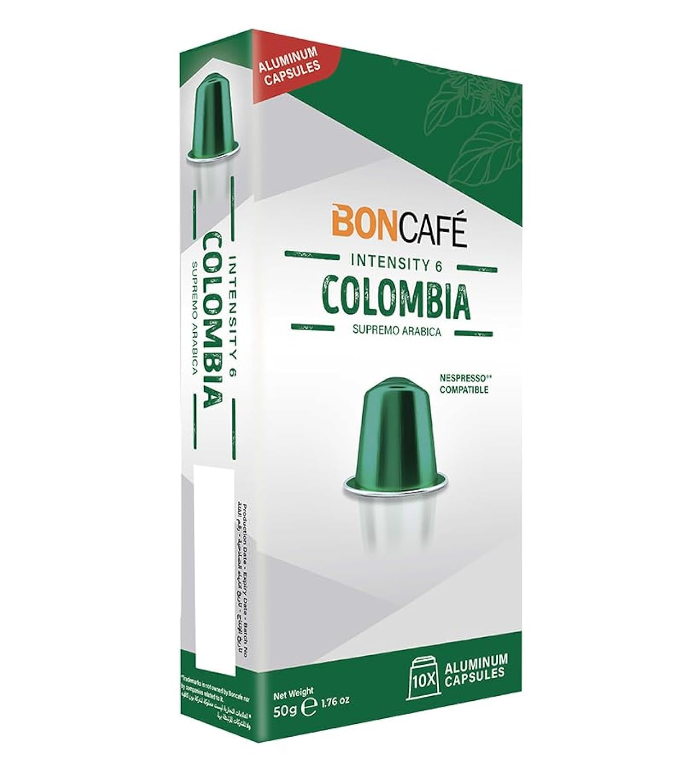 Boncafe Columbia Aluminum Capsules