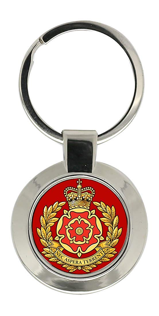 Giftshop Uk Unisex Silver Coloured Metal Duke Of Lancaster's Regiment, British Army Key Ring