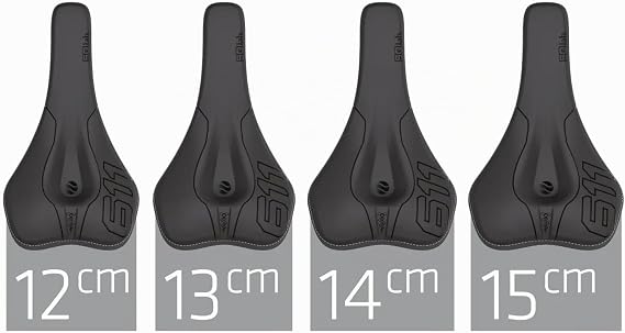SQlab MTB Sattel 611 ERGOWAVE® Carbon MTB Tech & Trail Fahrradsattel in schwarz 12 cm - 15 cm