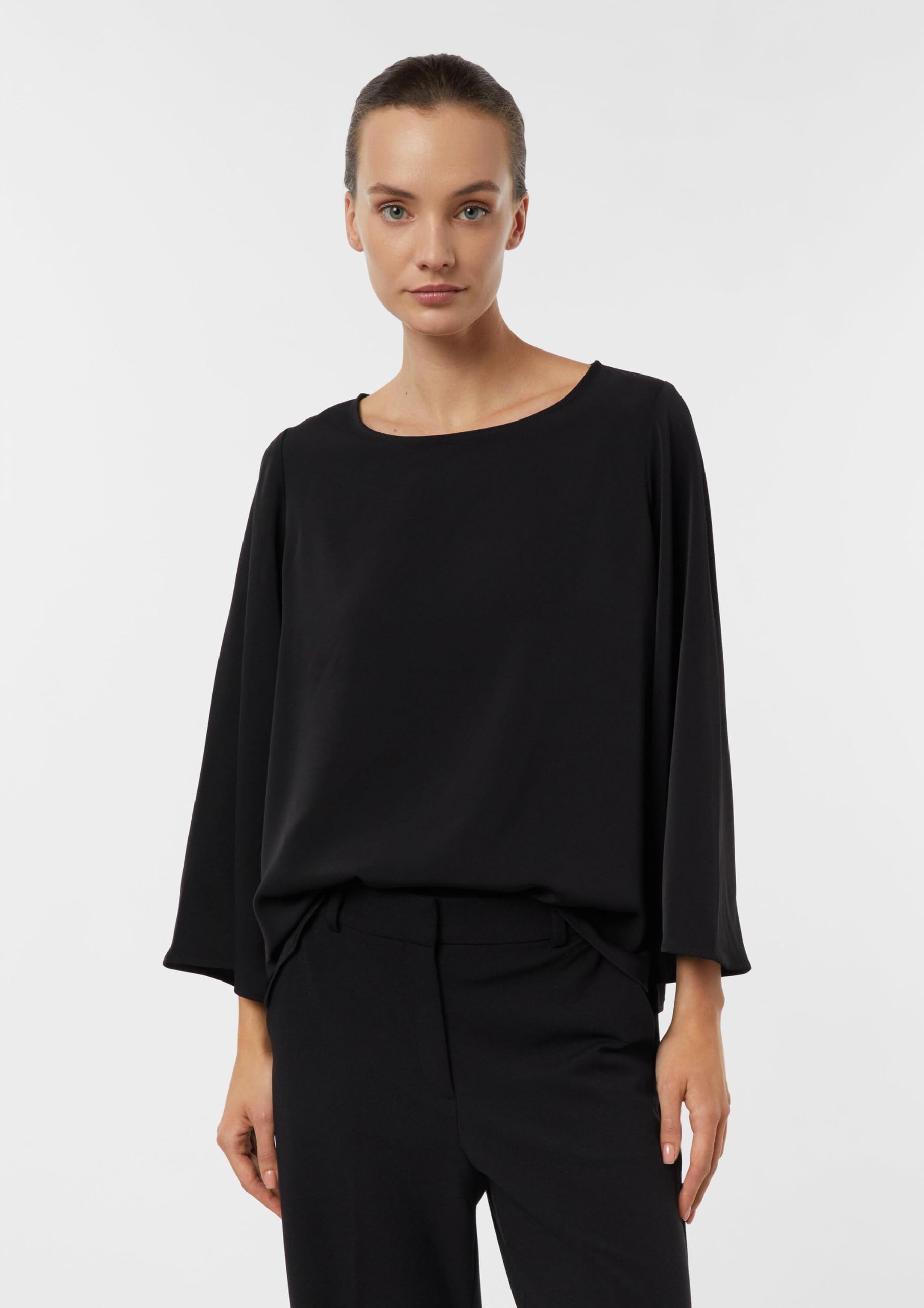 Comma Fließende Bluse mit weitem Ärmel