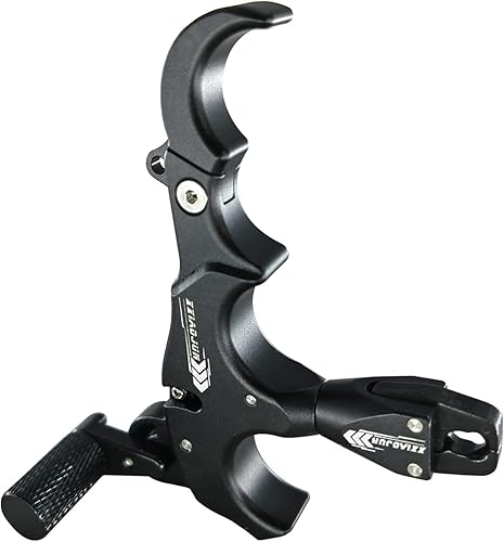 Miniatura 3 de xxiaojun Lanzador de arco compuesto y cuerda de bucle D, ajustable puede girar 360 de liberación de pulgar con arco de aleación de aluminio, ayudas