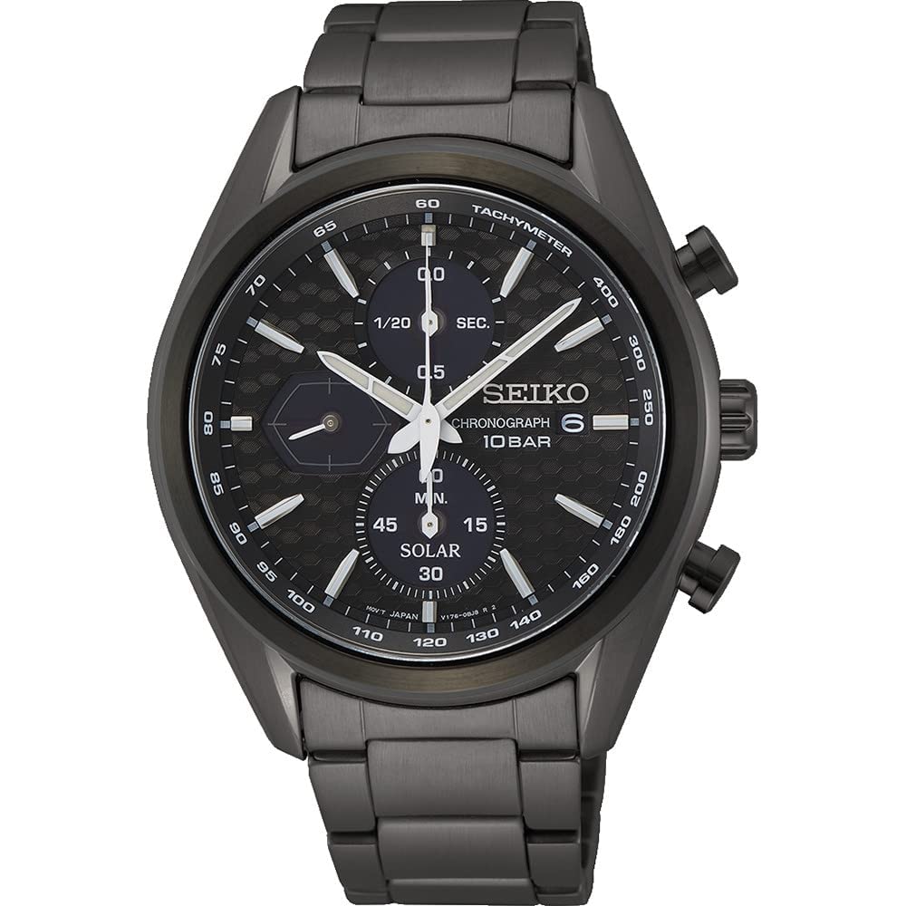 SEIKO Stainless Steel Mens Analogue (Model: Ssc773P1), Black Dial Watch,, Band Color-Black (B095X245NY) Amazon Price History, Amazon Price Tracker