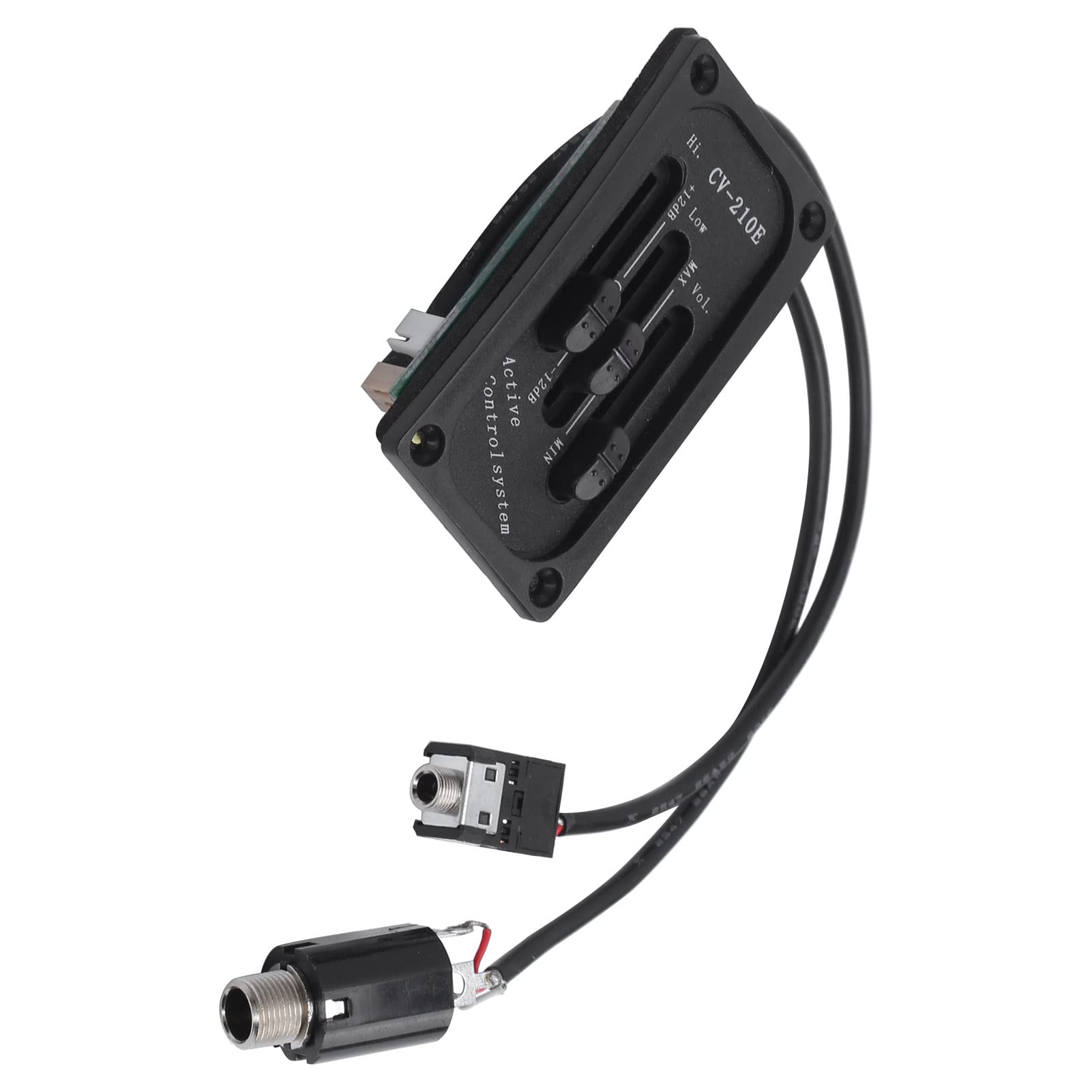 SEAFRONT Pastilla de Violín Eléctrico Pastilla de Orificio de Sonido Ligera EQ Mute Ecualizador de Violín Ajustable DIY para CV‑210E Electric