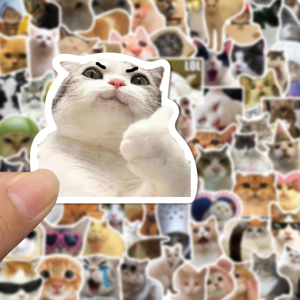Amazon.co.jp: ねこステッカーセット 100枚 キャット防水ステッカー 猫