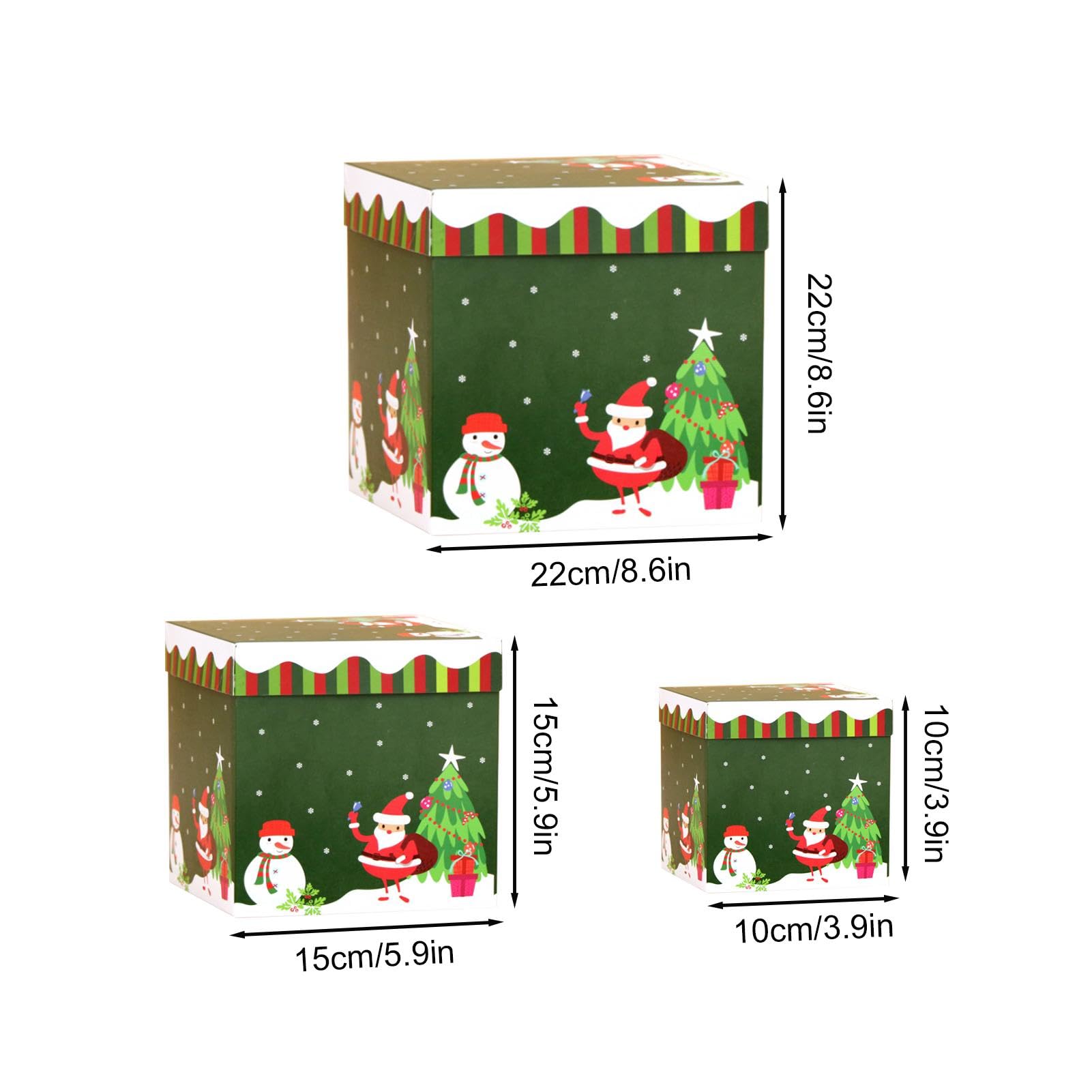 Bright Creations Lot De 6 Boîtes Gigognes Décoratives Avec Couvercles