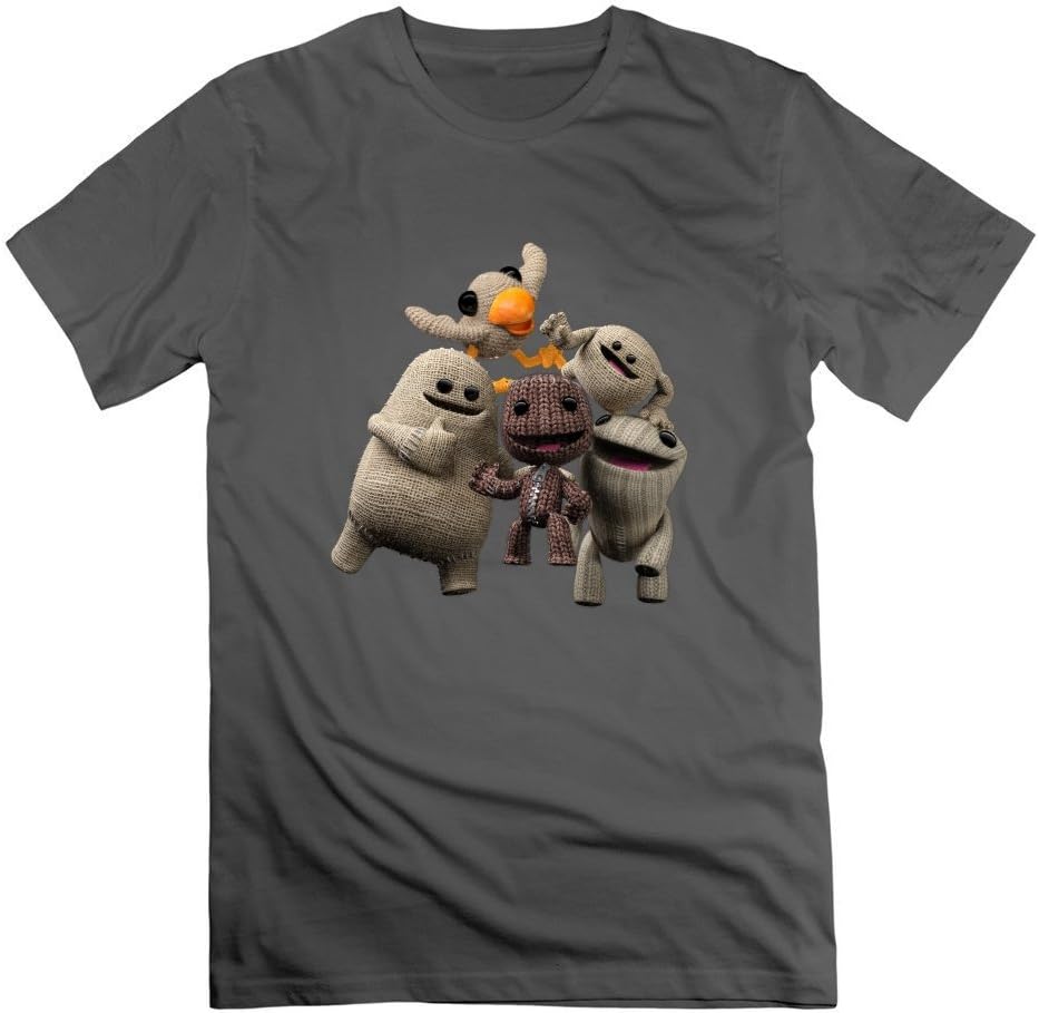 Christerry Vogue Gray Casual Personalized Small Men Littlebigplanet T Shirt