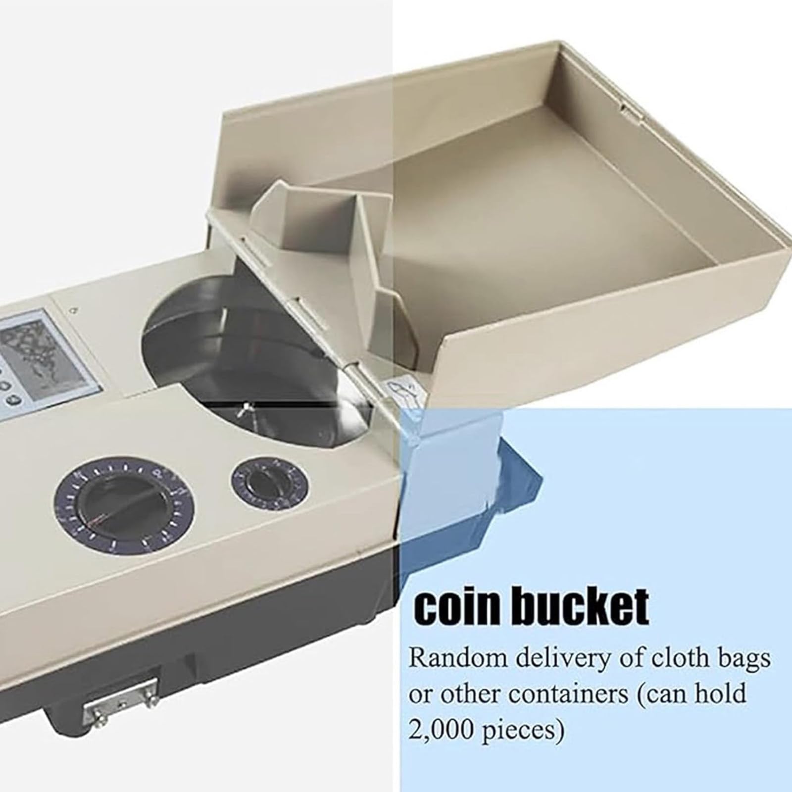 Compteuse Pièces Monnaie,Trieuse Pièces électrique,Diamètre Pièce De 15 Mm ~ 34 Mm Et épaisseur Pièce 1,0 Mm ~ 3,4 Mm,1200 Pièces/Min Et avec Précision,pour Les Banques