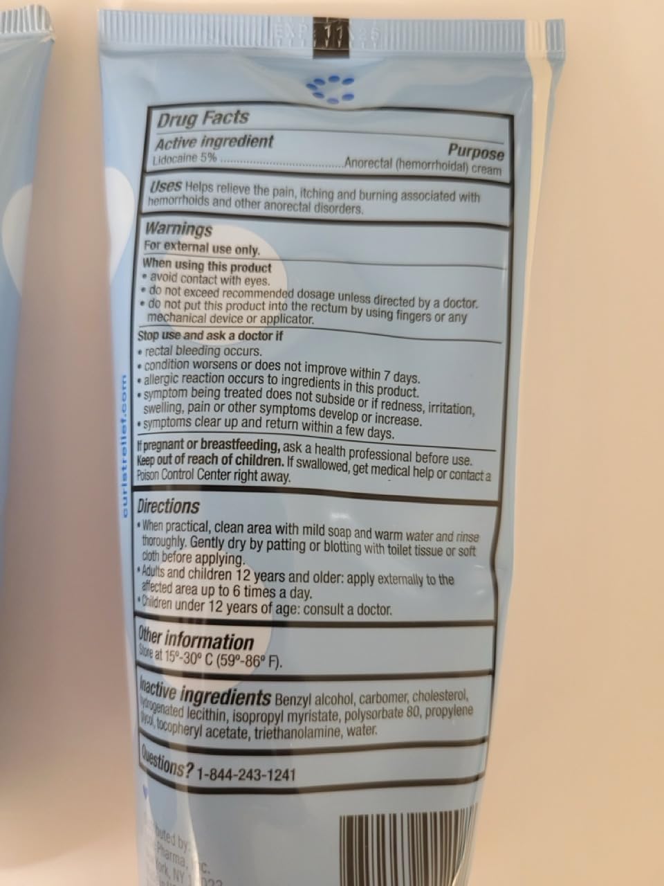 Curist 5% Lidocaine Cream Maximum OTC Strength Topical Pain Relief OTC - 12 oz (Pack of 2) XL Tube 5 Percent Lidocaine Numbing Cream to Numb Effectively (2 Pack - 6 oz Tube) - Image 10