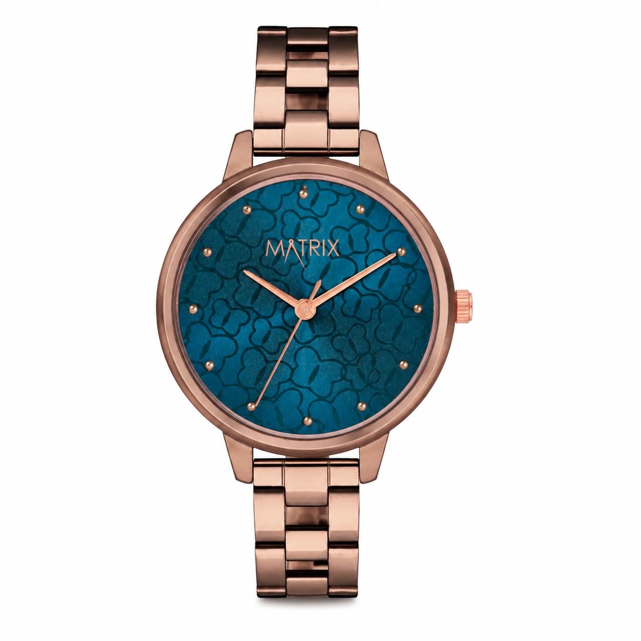 Daisy Collection | Analog Watch for Women | Rose Gold Bracelet Strap | Premium Blue Dial | Stylish & Modern-image-40