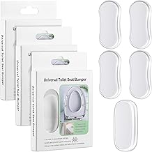 5 قطع من مصدات مقعد المرحاض ذاتية اللصق من السيليكون، مصدات غطاء مقعد المرحاض، مجموعة ممتص صدمات بديل للمرحاض للمنزل والفندق أو المستشفى، شفاف
