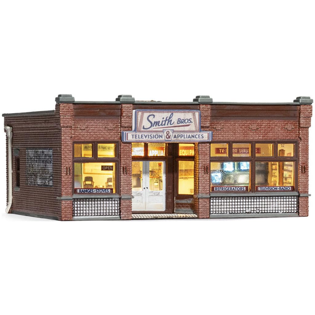 Woodland Scenics® Built & Ready® "Smith Brothers TV & Appliance Store", N Scale