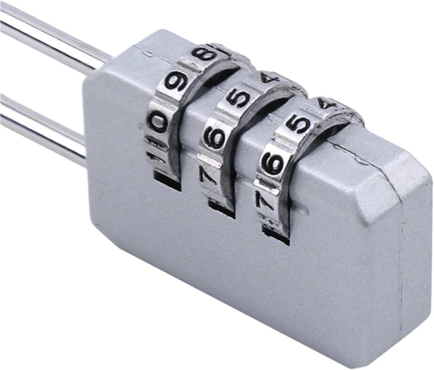 3 Digit Number Combination Pad Lock Outdoor Lock Suitcase Luggage Security Coded Lock Zinc Alloy Code Lock 1/10Pcs(Black 10pcs)