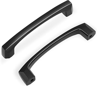 Lardmon 10 Pack 3.75 Inch(96mm) Hole Center Matte Black Modern Cabinet Pulls Solid Kitchen Cabinet Handles Hardware Bathroom Vanity Pulls Timeless Drawer Pulls Handles for Dresser