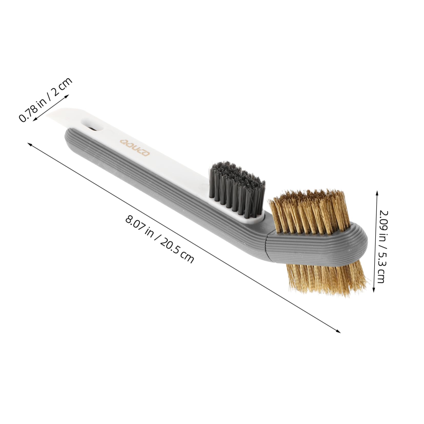 Yardenfun Ergonomic Handle Brush for Stove Cleaning Brass Cleaner and Polish Wire Brush for Small Spaces Gas Stove Top Drill Attachment