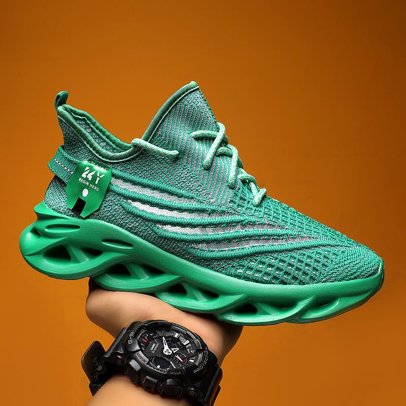Image of DLWKIPV Men Running Shoes Men's Tennis Shoes Lightweight Breathable Fashion Sneakers Non Slip Workout Gym Shoes for Running