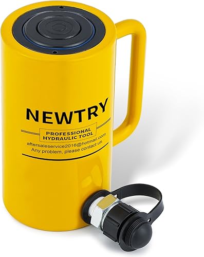 Miniatura 2 de NEWTRY 20 toneladas hidráulico Ram Jack Multi-Sección Stroke 8"200mm Tipo largo Cilindro hidráulico portátil Industrial Lift Jack